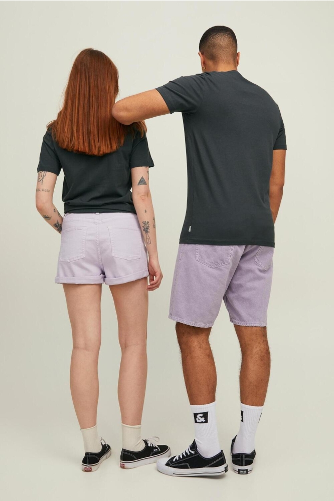 JJEORGANIC BASIC TEE SS O-NECK NOOS 12156101 ASPHALT/SLIM